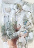Zirkuskinder - 70x100cm - Kohle,Pastell,Gouache - 2005